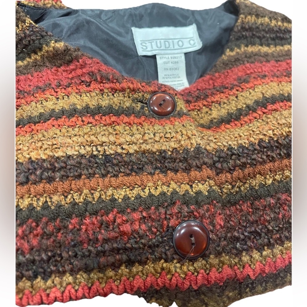 Studio C Multicolor Striped Jacket - image 14